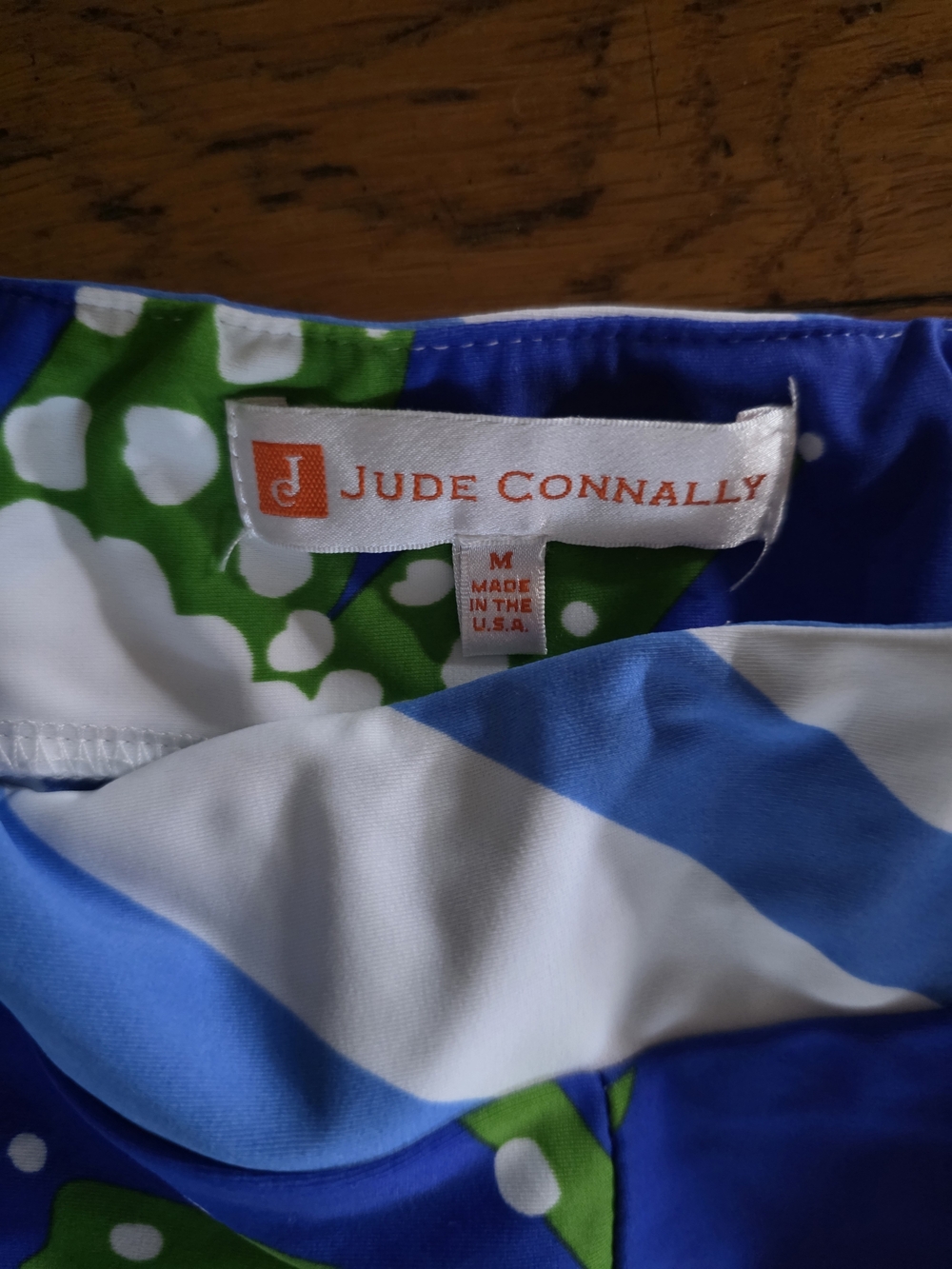 Jude Connally Blue and White Floral-Stripe Cropped Pants - Picture 3 of 3